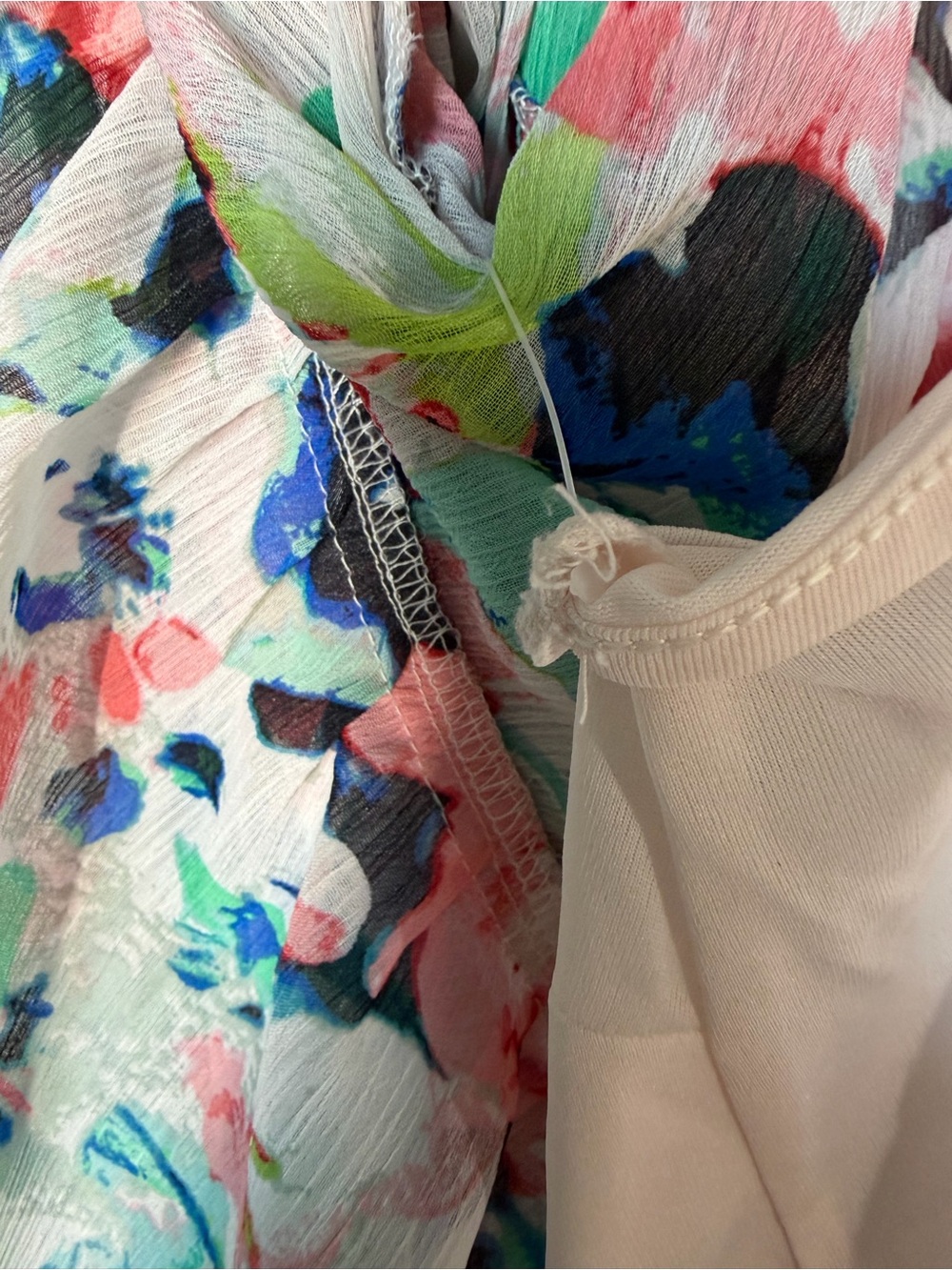 H&M Floral Tiered Maxi Dress in Pink and Blue - Picture 9 of 15